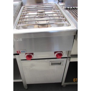 Kooktafel ATES, 2-pits, gas, op onderstel, occasion