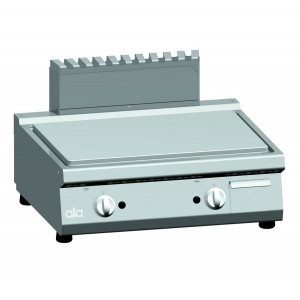 Bakplaat ATA (glad) op gas dubbel tafelmodel