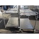 Serveerwagen RVS, 2 niveau's, occasion 