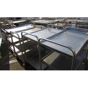 Serveerwagen RVS, diverse maten, occasion