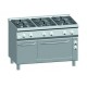 Gasfornuis ATA 6-pits + elektrische oven 1/1 GN + deur