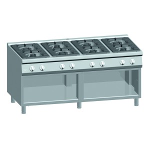 Kooktafel ATA 8-pits + open onderstel