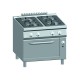 Gasfornuis ATA 4-pits + gasoven 2/1 GN
