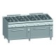 Gasfornuis ATA 8-pits met 2 gasovens 2/1 GN