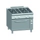 Gasfornuis ATA 4-pits (pb) + elektrische oven 2/1 GN