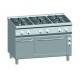 Gasfornuis ATA 6-pits + elektrische oven 1/1 GN + deur (power branders)