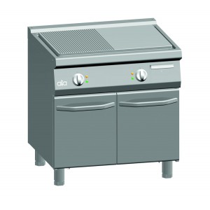 Bakplaat (ribbel/glad) elektrisch ATA dubbel + deuren