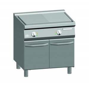 Bakplaat (ribbel/spiegel) elektrisch ATA dubbel + deuren