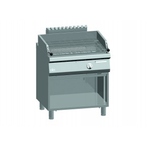 ATA lavasteengrill verstelbaar (vis) dubbel + open onderstel